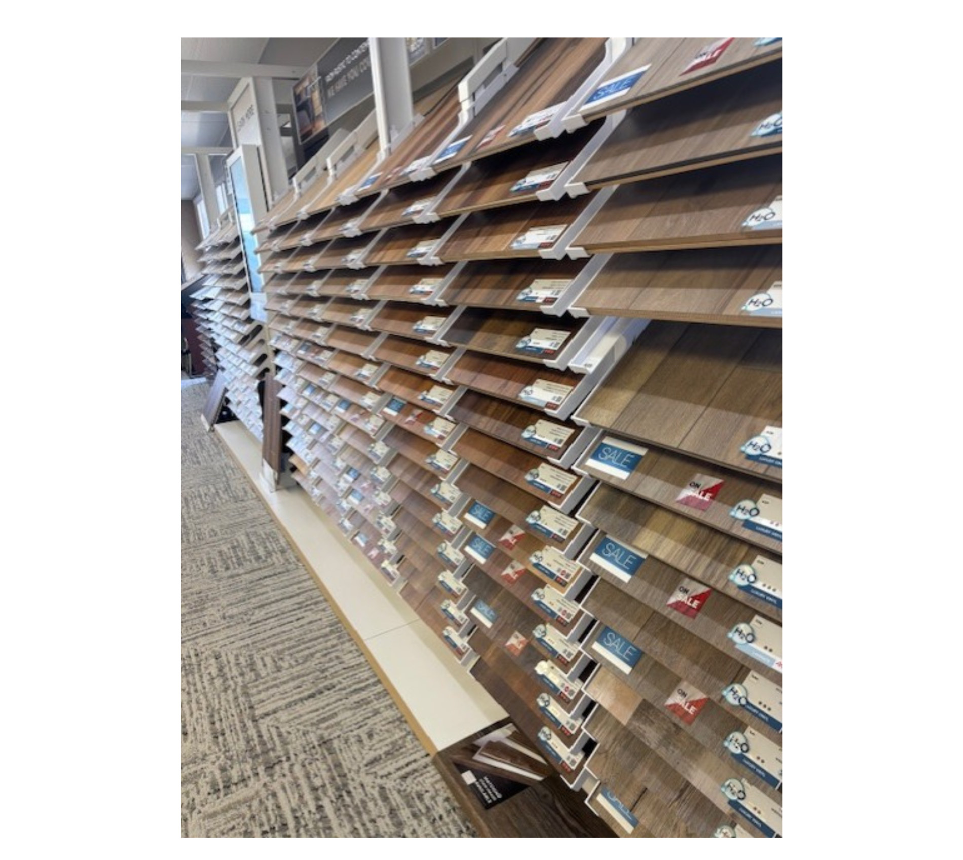 hardwood flooring displays