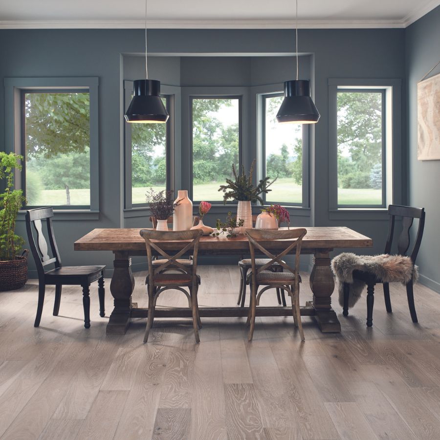 hardwood in dining room