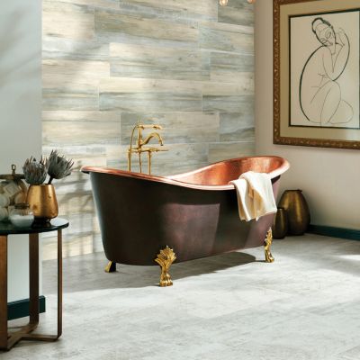 tile floors in a Wooster bathroom remodel with elegant design